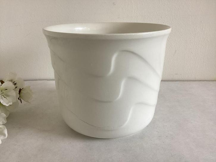 Witte Bloempot - Vintage - W.Germany 892-15, Verzamelen, Retro, Huis en Inrichting, Verzenden
