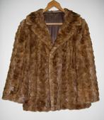 Bontjas - nerts - bruin - kort - maat 38/40 (Kalkman-Huizer), Ophalen of Verzenden, Gedragen, Maat 38/40 (M), Bruin