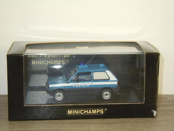 Fiat Panda Polizia 1980 - Minichamps 1:43, Hobby en Vrije tijd, Modelauto's | 1:43, Zo goed als nieuw, Auto, MiniChamps, Verzenden