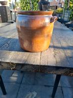 Grespot 22 cm hoog, 22 cm diameter. Oude franse grespot., Steen, Gebruikt, Minder dan 30 cm, Rond