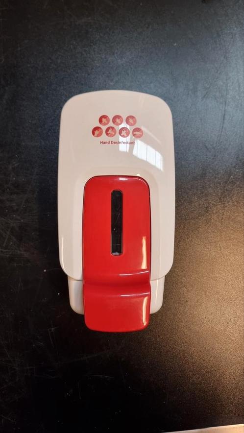 3x Handdesinfectie dispenser - Wit met Rood - 1000ml, Huis en Inrichting, Schoonmaakartikelen, Ophalen of Verzenden