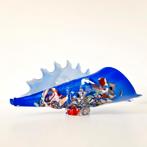 vintage glazen schaal glas kunst mondgeblazen schelp schaal, Ophalen of Verzenden