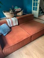 Terracotta bank van ribstof, Ophalen, Zo goed als nieuw, Tweepersoons