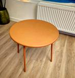 Lichtrode tafel - 50cm rond, 45cm hoog, 45 tot 60 cm, Minder dan 55 cm, Gebruikt, Metaal of Aluminium