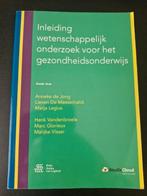 Inleiding wetenschappelijk onderzoek voor het gezondheidsond, Sociale wetenschap, Ophalen of Verzenden, Zo goed als nieuw, Marc Glorieux; Anneke de Jong; Lieven De Maesschalck; Marijke...