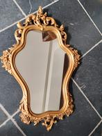 Antieke / brocante spiegel goud, Antiek en Kunst, Antiek | Spiegels, Ophalen of Verzenden, Ovaal, Minder dan 100 cm
