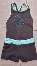 110-116 turnpak zwart blauw, Kinderen en Baby's, Kinderkleding | Maat 110, Ophalen of Verzenden, Zo goed als nieuw, Meisje, Sport- of Zwemkleding