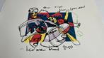 Herman Brood - Test Pilot Blues - Zeefdruk - 1993, Antiek en Kunst, Kunst | Litho's en Zeefdrukken, Ophalen of Verzenden