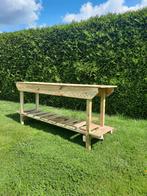 Zelfgemaakte bloemtafel, Ophalen, Nieuw, Rechthoekig, Hout