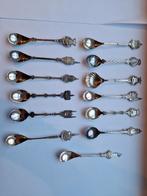 Verzilverde theelepels met Friese steden, Ophalen of Verzenden