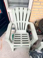 4 stevige tuinstoelen – klaar voor gebruik!, Ophalen of Verzenden, Zo goed als nieuw, Wicker, Stapelbaar