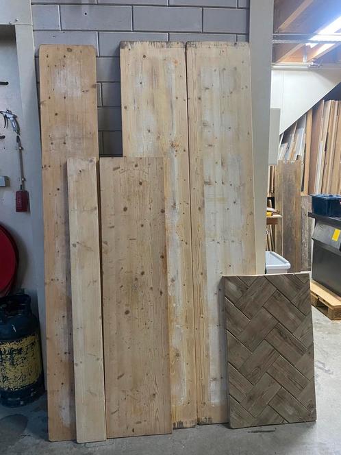 Oude brede planken, vintage planken, vloerdelen, sloophout, Doe-het-zelf en Verbouw, Hout en Planken, Ophalen of Verzenden