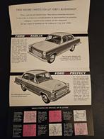Brochure Ford Anglia & Prefect 1954, Boeken, Auto's | Folders en Tijdschriften, Ophalen of Verzenden, Zo goed als nieuw, Ford