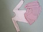 Roze balletpakje met rokje 122/128, Sport en Fitness, Ballet, Ophalen of Verzenden, Gebruikt, Kleding