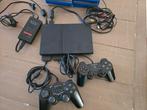 Playstation 2 + spellen, Ophalen of Verzenden, Zo goed als nieuw, Zwart, Met 1 controller