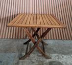 6 x houten klaptafels terras bistro horeca cafe tafel kroeg, Tuin en Terras, Tuinsets en Loungesets, Ophalen of Verzenden, Zo goed als nieuw