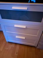 Witte ladekast, Ophalen, Gebruikt, Minder dan 100 cm, Met lade(s)