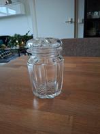 Antieke kristallen geblazen dekselpot., Antiek en Kunst, Ophalen of Verzenden