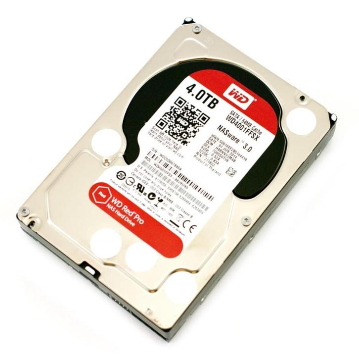 western digital wd red pro 4 tb, Computers en Software, Harde schijven, Nieuw, Desktop, HDD, SATA, Ophalen of Verzenden