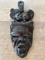Afrikaans Houten Masker - Handgesneden Kunstobject 29x13cm, Ophalen of Verzenden