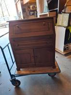 Te Koop, donker secretaire met lade en deurtjes, Ophalen, Gebruikt