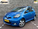 Toyota Aygo 1.0-12V Dynamic Blue / Airco! / 5-Deurs! / N.A.P, Voorwielaandrijving, Stof, Gebruikt, Zwart