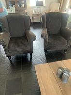 2 bruine fauteuils, Huis en Inrichting, Fauteuils, Ophalen, Zo goed als nieuw, 75 tot 100 cm