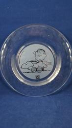 2 x glazen bordje Snoopy, Peanuts, 50 jaar jubileum. 5B2, Verzamelen, Tweedehands verkoop, Tweedehands verkoop, Gebruikt, Gebruiksvoorwerp