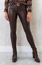 Skinny coated broek jeans maat 42, Kleding | Dames, Broeken en Pantalons, Lang, Maat 42/44 (L), Ophalen of Verzenden, Bruin