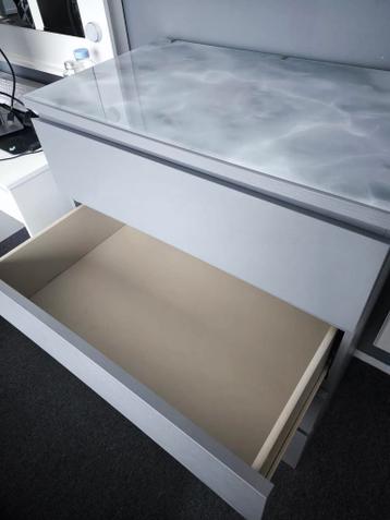 IKEA Malm GRIJS kast met 5 lades - afbeelding 8