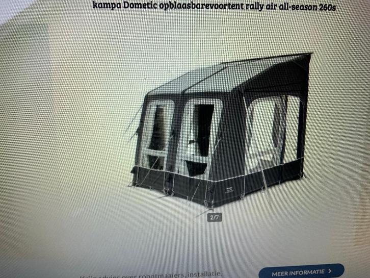 Camper voortent Kampa Rally Air Pro 330 L, Caravans en Kamperen, Camper-accessoires, Zo goed als nieuw, Ophalen