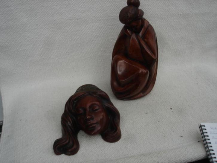 Achatit Geisha Japanse dame jaren 50 beeld uit Duitsland, Antiek en Kunst, Kunst | Beelden en Houtsnijwerken, Ophalen of Verzenden