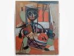 Gérard Joseph Grassère (1915-1993) cobra-stijl 50x40 cm . c1, Antiek en Kunst, Kunst | Schilderijen | Klassiek, Ophalen of Verzenden