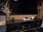 Richmond Interiors Blackbone Gold Tv-meubel Zwart Visgraat, Ophalen, Gebruikt, 25 tot 50 cm