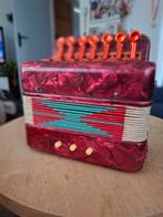 Vintage Kleine Accordeon, Muziek en Instrumenten, Accordeons, Overige merken, Gebruikt, Overige formaten, Ophalen of Verzenden