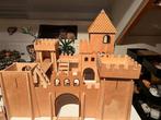 houten kasteel met inboedel en ridders, Kinderen en Baby's, Speelgoed | Houten speelgoed, Ophalen, Gebruikt, Overige typen