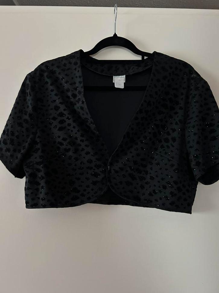 Zwart Canda Jasje, Kleding | Dames, Jasjes, Kostuums en Pakken, Zo goed als nieuw, Maat 42/44 (L), Zwart, Ophalen of Verzenden