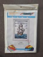 Borduurpakket “ Schip “, Hobby en Vrije tijd, Borduren en Borduurmachines, Ophalen of Verzenden, Nieuw, Handborduren, Borduurpakket
