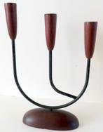 Uit inboedel: Denmark triple kandelaar teak/1960, incl verze, Verzenden, Overige materialen