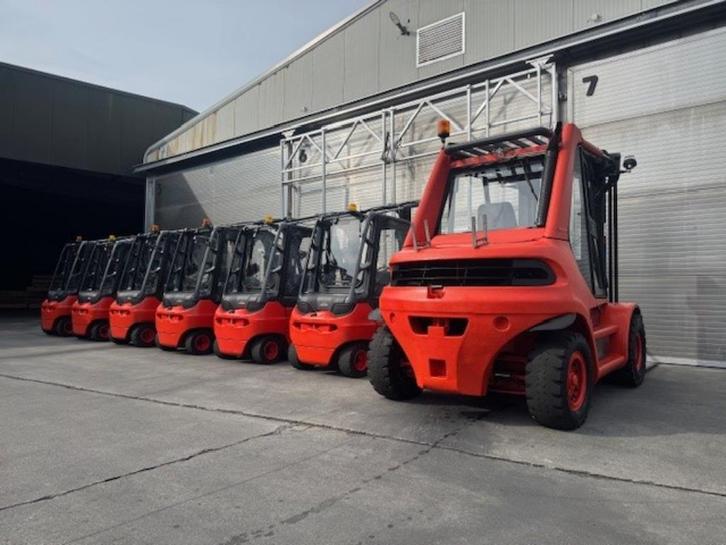 2x Linde Heftruck E35 - ca. 2000 bedrijfsuren - incl. lader, Zakelijke goederen, Machines en Bouw | Heftrucks en Intern transport