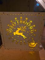 Houten Kerstdecoratie met Lichtjes, Ophalen, Zo goed als nieuw