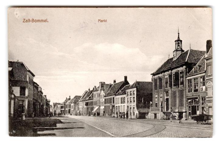 Zaltbommel, Markt, Verzamelen, Ansichtkaarten | Nederland, Gelopen, Gelderland, Voor 1920, Verzenden