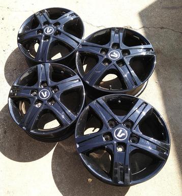 4 Borbet lichtmetalen velgen voor Ducato camper. 16"/5x130 beschikbaar voor biedingen