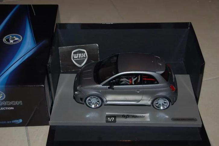 SALE! 1:18 ABART 695 BIPOSTO matt grey 2014 BBR zie info WRH, Hobby en Vrije tijd, Modelauto's | 1:18, Zo goed als nieuw, Auto