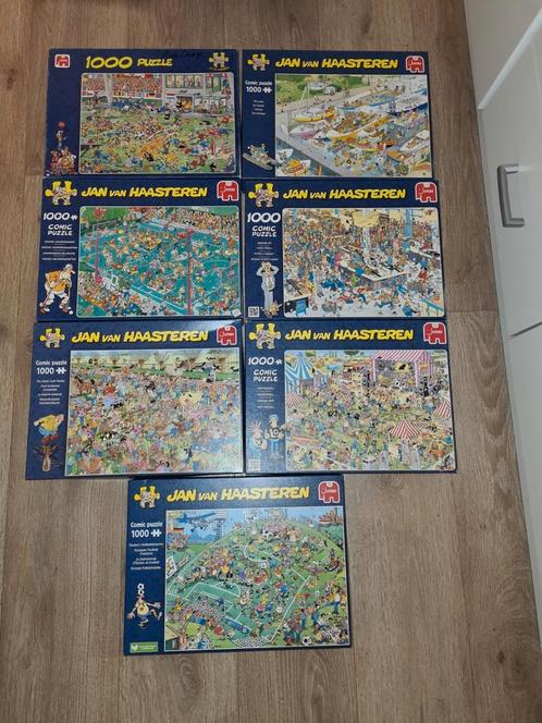 Jan van haasteren puzzels 8 stuks, Hobby en Vrije tijd, Denksport en Puzzels, Zo goed als nieuw, Ophalen of Verzenden