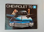 auto folder Chevrolet 1970, Onbekend, Chevrolet, Ophalen of Verzenden, Zo goed als nieuw