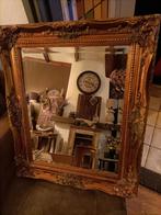 Mooie brocante antieke spiegel, Minder dan 100 cm, Rechthoekig, Ophalen of Verzenden