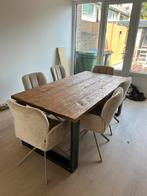 Eettafel mangohout 190 x 95 cm, Huis en Inrichting, Tafels | Eettafels, Ophalen, Gebruikt, 50 tot 100 cm, Vijf personen of meer
