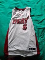 Lebron James - Miami Heat basketbal jersey shirt, Kleding | Heren, Sportkleding, Wit, Overige typen, Ophalen of Verzenden, Gedragen
