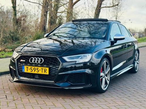 Audi RS3 2.5 Tfsi 400pk S Tronic Quattro 2017 Zwart Pano/B&O, Auto's, Audi, Particulier, RS3, 4x4, ABS, Achteruitrijcamera, Adaptieve lichten